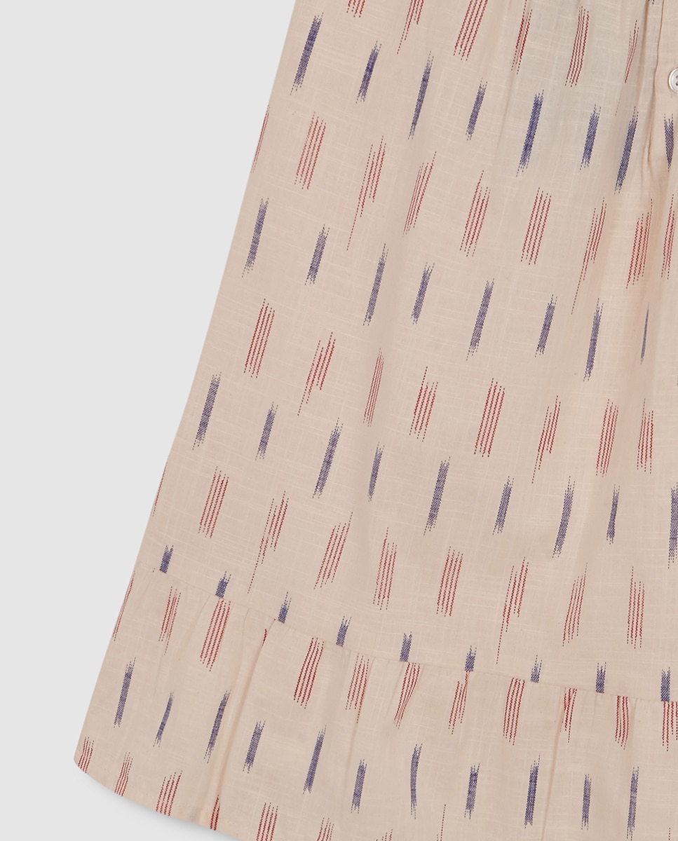 Vestido Ikat de Alças Gocco Branco-4