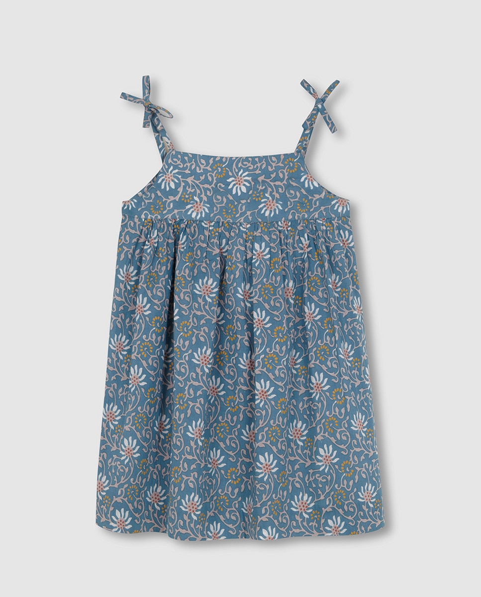 Vestido com alças Gocco Azul-2