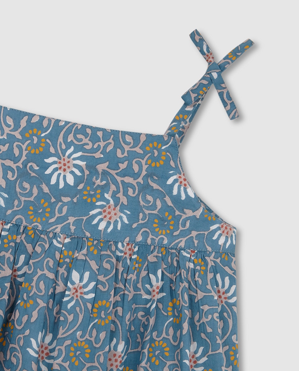 Vestido com alças Gocco Azul-4