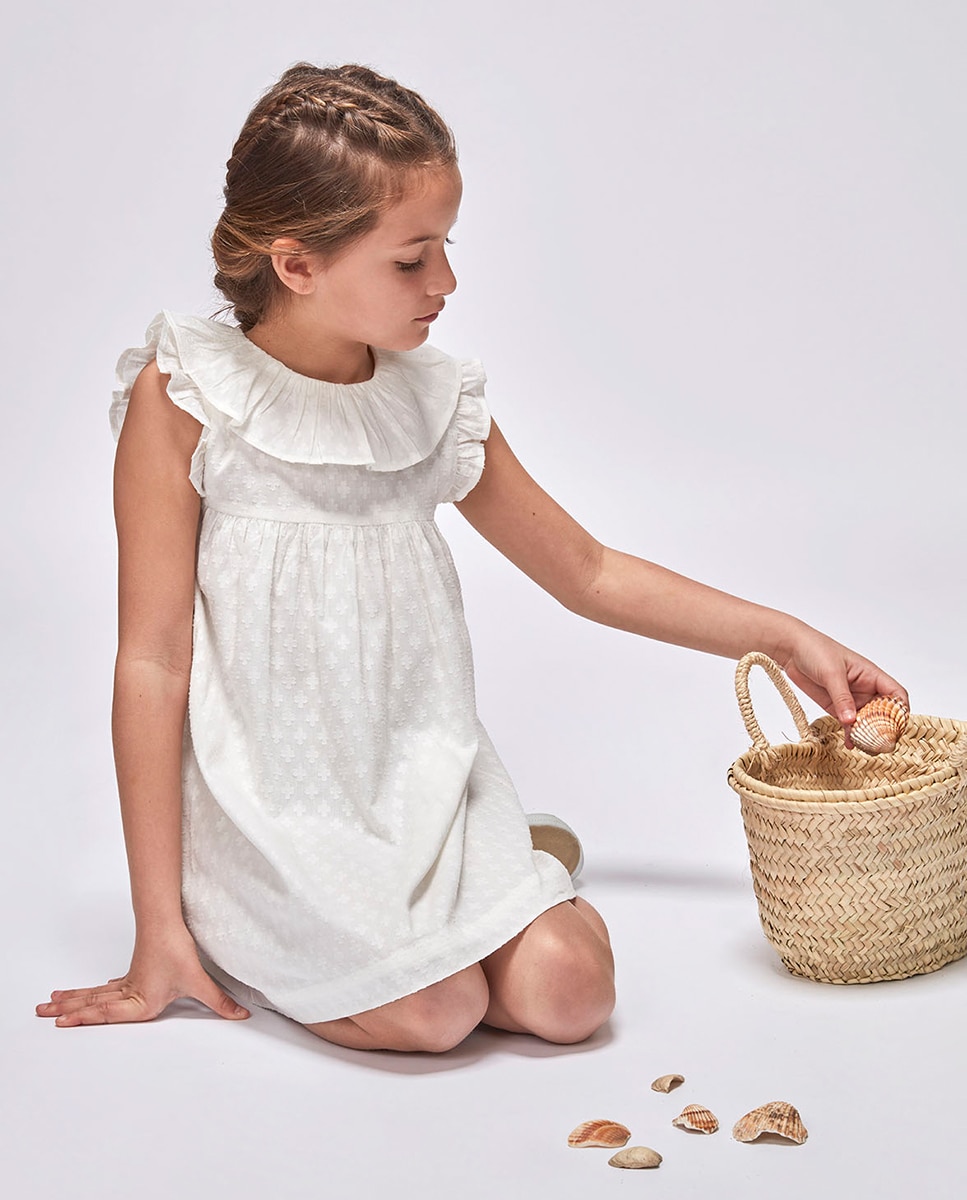 Vestido de Dobby Gocco Branco-2