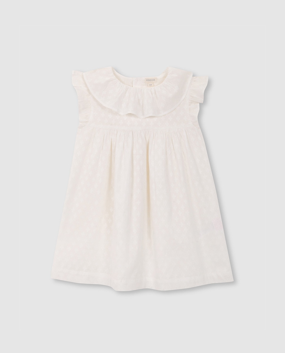 Vestido de Dobby Gocco Branco-3