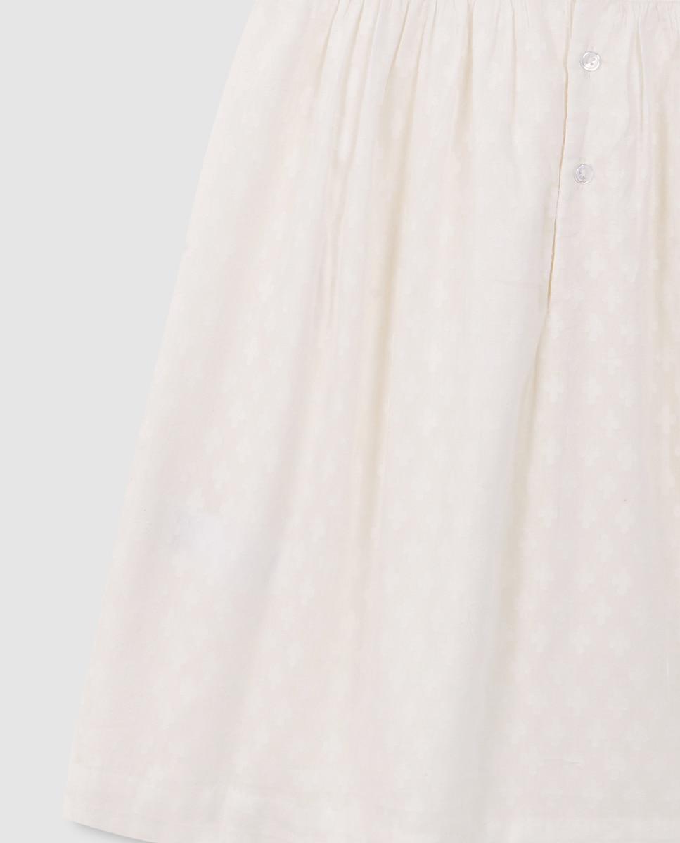 Vestido de Dobby Gocco Branco-6