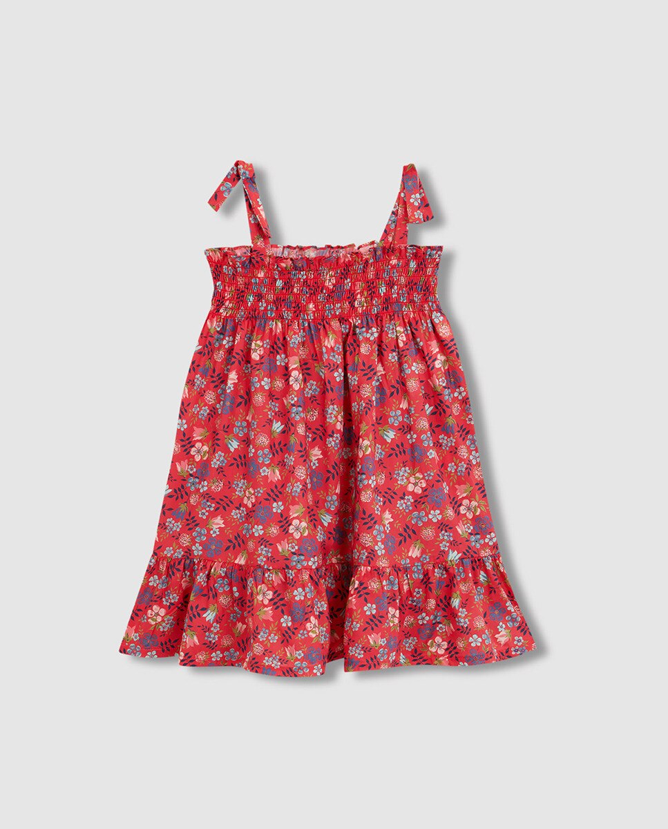 Vestido Estampado Liberty Banho Gocco Rosa-3