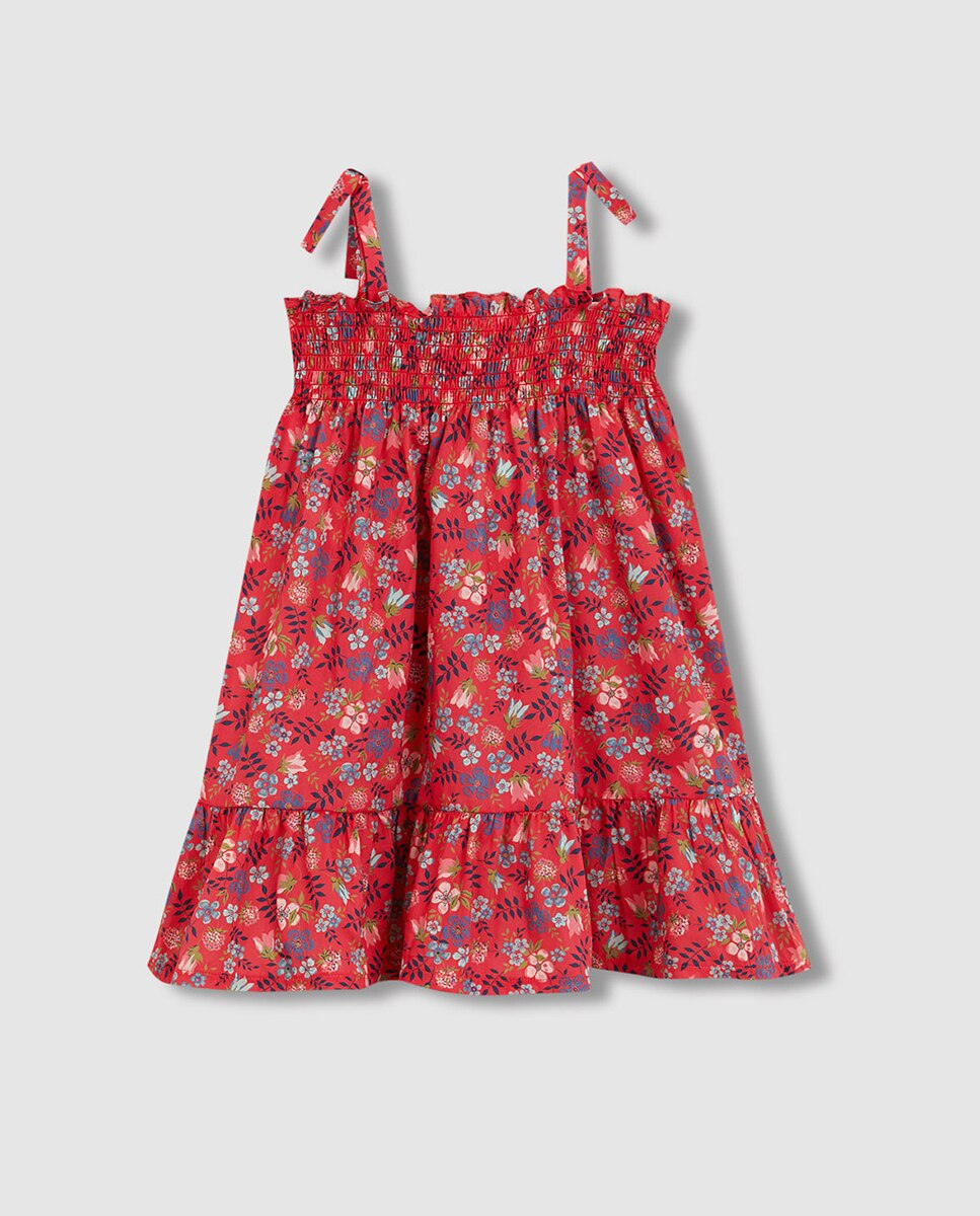 Vestido Estampado Liberty Banho Gocco Rosa-4