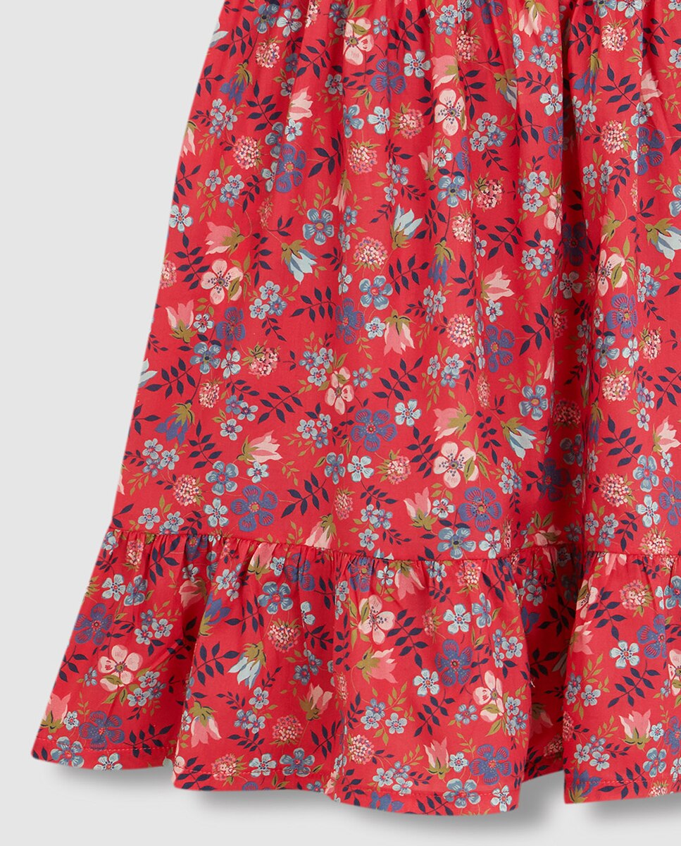 Vestido Estampado Liberty Banho Gocco Rosa-6