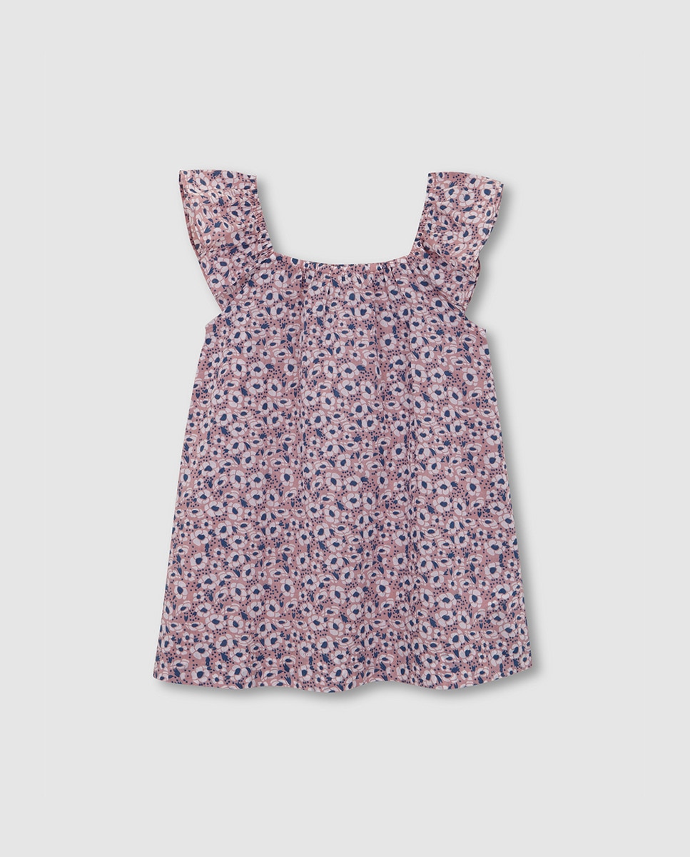 Vestido Praia Estampado Floral Gocco Rosa-2