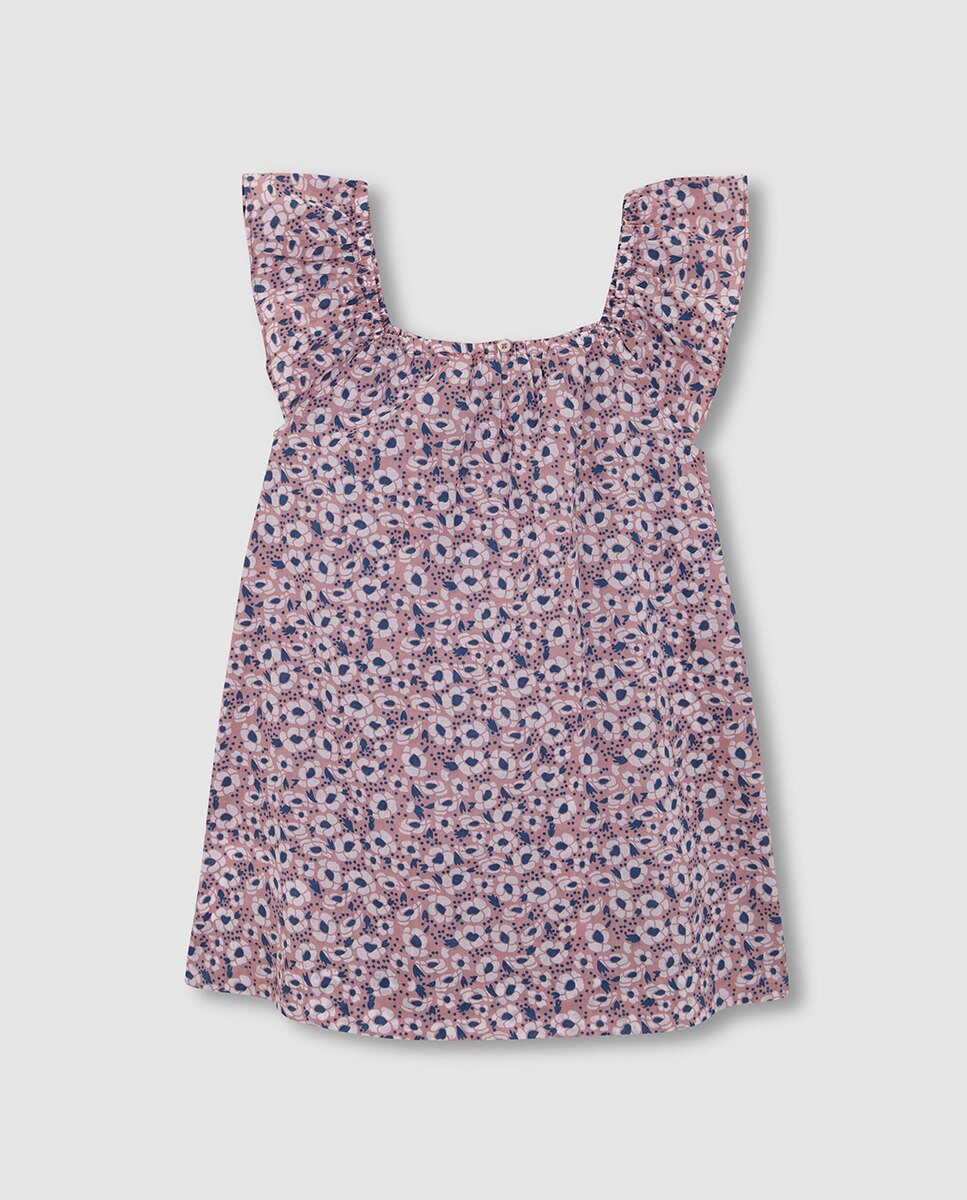 Vestido Praia Estampado Floral Gocco Rosa-3