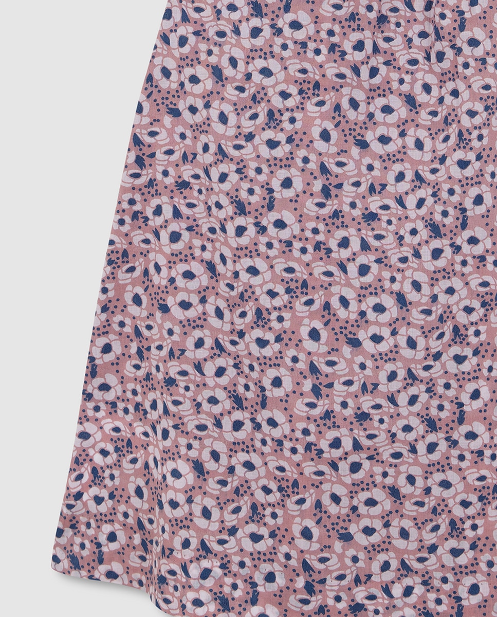 Vestido Praia Estampado Floral Gocco Rosa-5