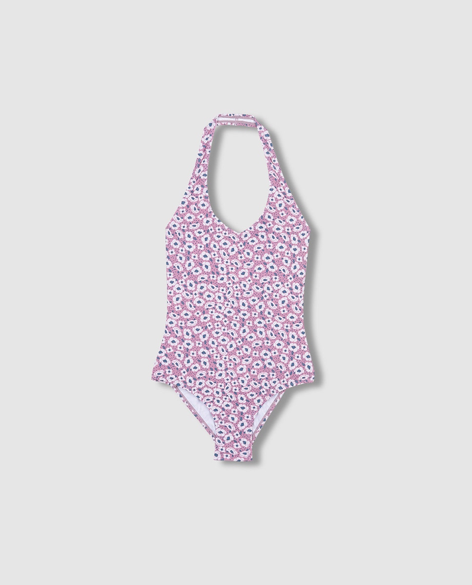 Traje de baño estampado flores - Gocco - Rosa Rosa-1