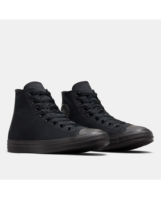 Sapatilhas altas casual unissexo Chuck Taylor All Star em lona Converse Preto-3