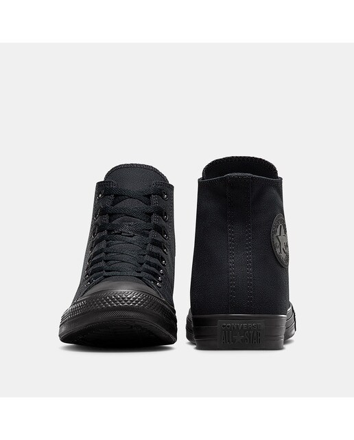 Sapatilhas altas casual unissexo Chuck Taylor All Star em lona Converse Preto-6