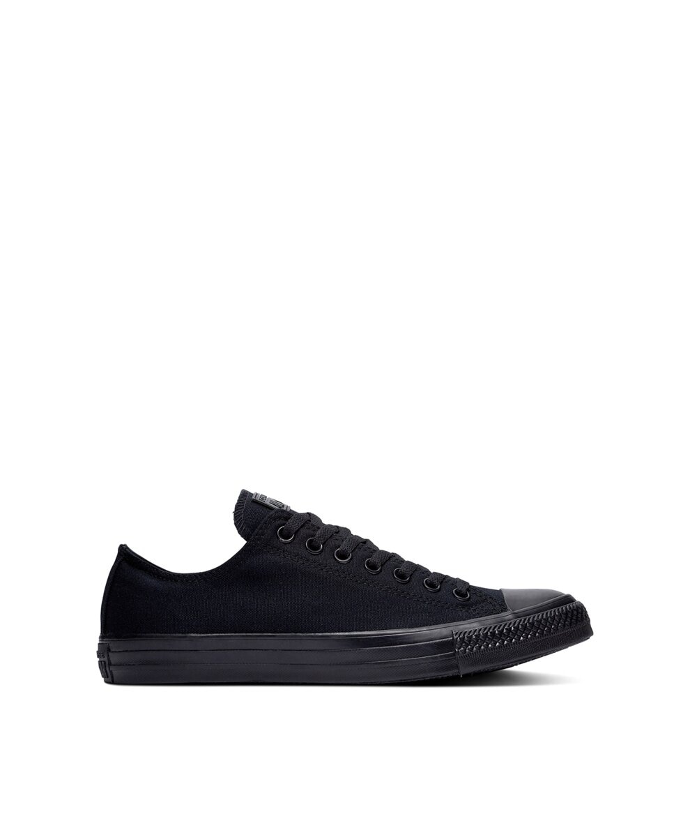 Sapatilhas baixas casual unissexo Chuck Taylor All Star em lona Converse Preto-1