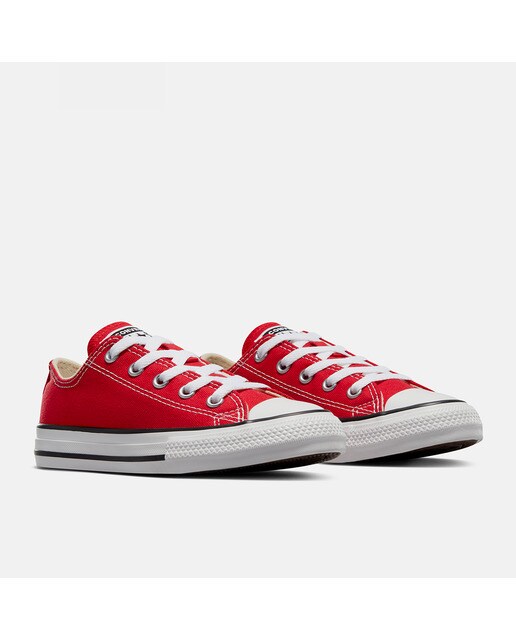 Sapatilhas casual baixas de criança Chuck Taylor All Star em lona Converse Vermelho-2