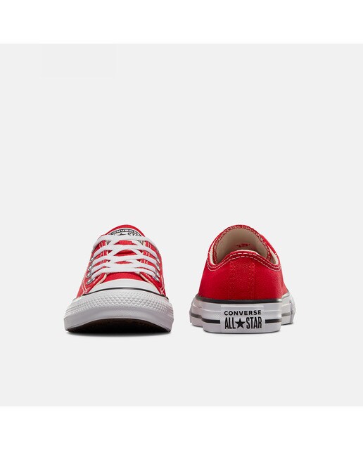 Sapatilhas casual baixas de criança Chuck Taylor All Star em lona Converse Vermelho-6