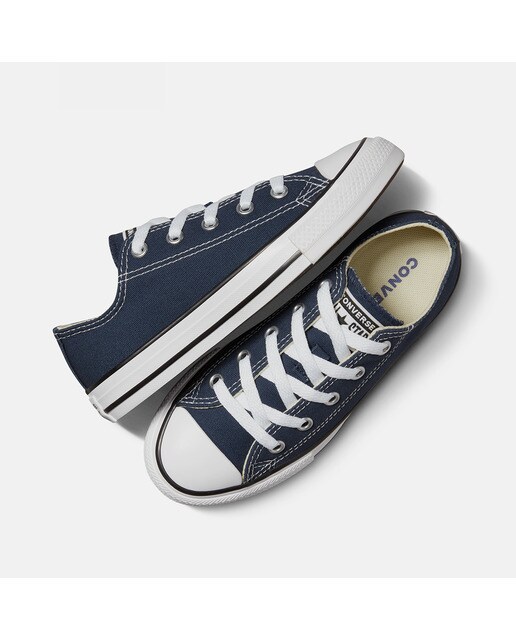 Sapatilhas casual baixas de criança Chuck Taylor All Star em lona Converse Azul-marinho-3