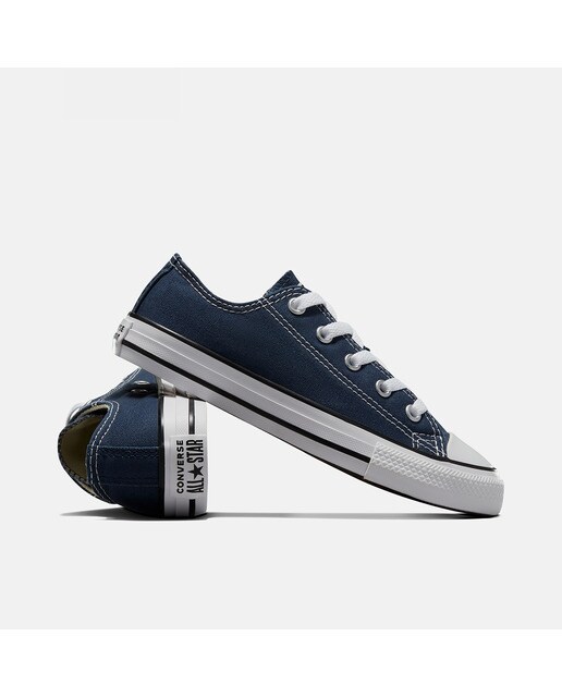 Sapatilhas casual baixas de criança Chuck Taylor All Star em lona Converse Azul-marinho-6