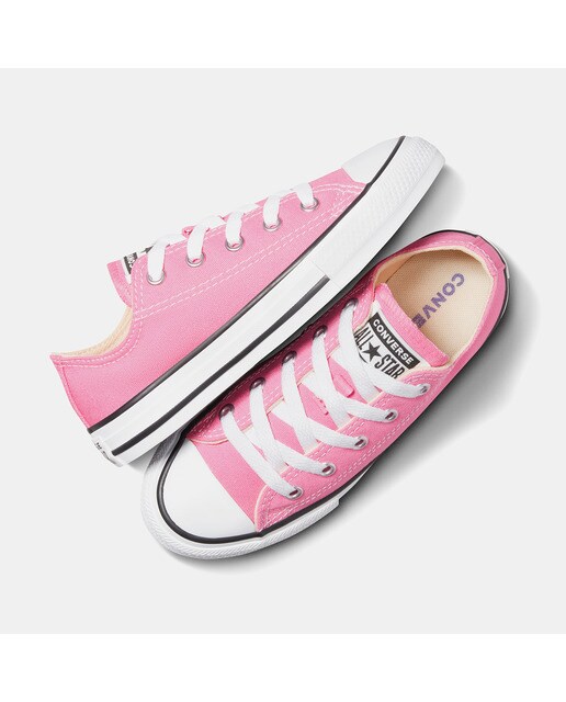 Sapatilhas casual baixas de criança Chuck Taylor All Star em lona Converse Rosa-3