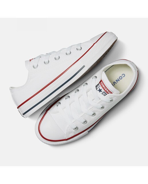 Sapatilhas casual baixas de criança Chuck Taylor All Star em lona Converse Branco-3