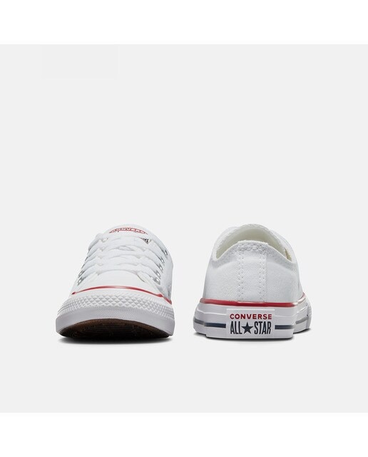 Sapatilhas casual baixas de criança Chuck Taylor All Star em lona Converse Branco-5