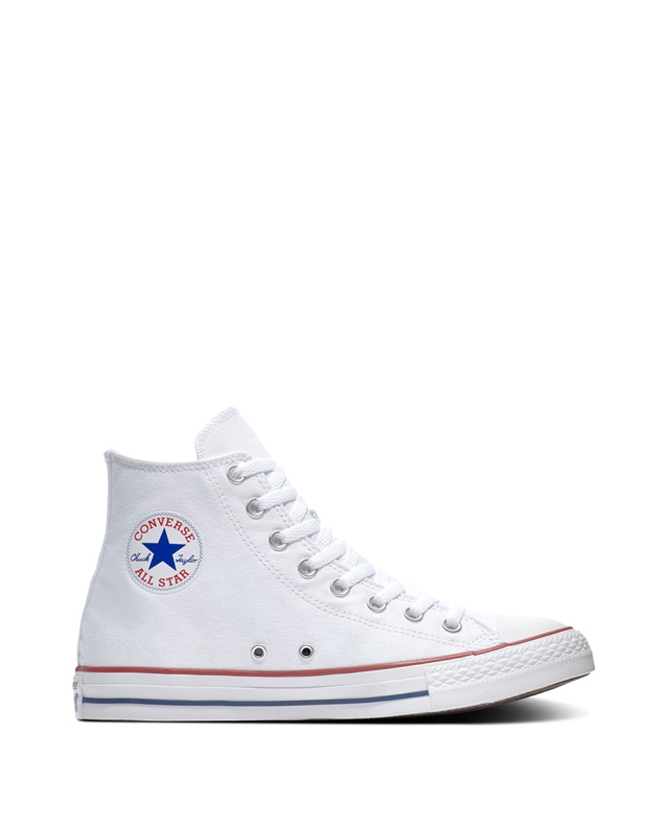 Zapatillas casual unisex Chuck Taylor All Star Alta Lona Converse - Blanco Blanco-1