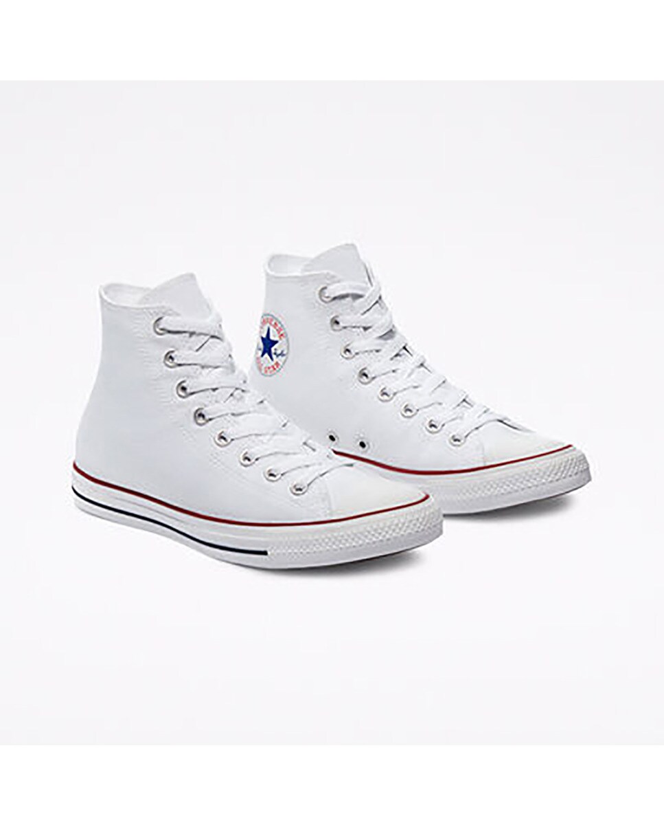 Zapatillas casual unisex Chuck Taylor All Star Alta Lona Converse - Blanco Blanco-2