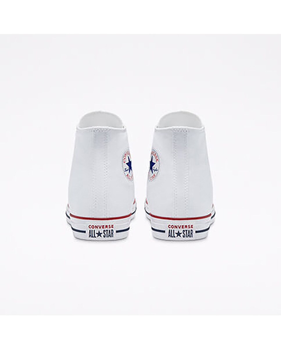 Zapatillas casual unisex Chuck Taylor All Star Alta Lona Converse - Blanco Blanco-5