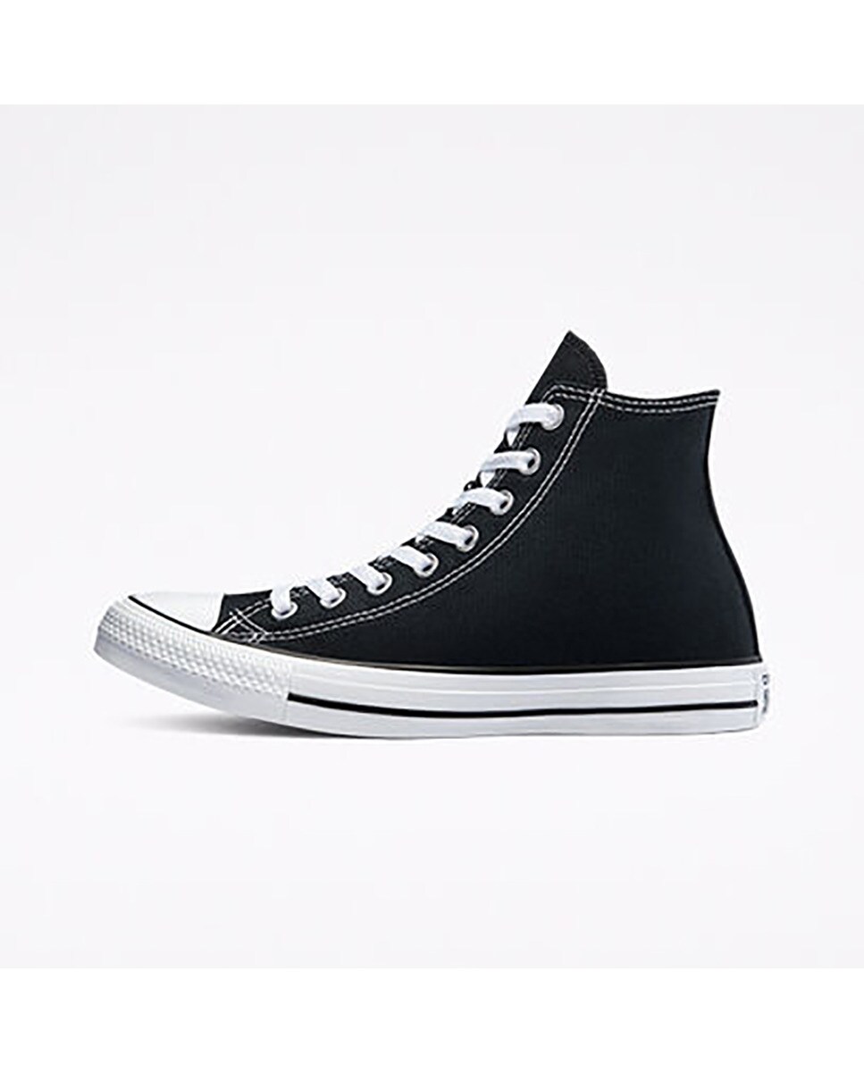 Sapatilhas altas casual unissexo Chuck Taylor All Star em lona Converse Preto-4