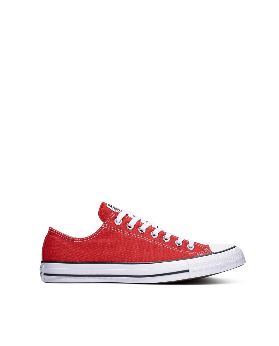 Sapatilhas baixas casual unissexo Chuck Taylor All Star em lona Converse Vermelho-1