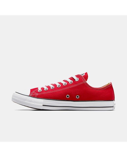 Sapatilhas baixas casual unissexo Chuck Taylor All Star em lona Converse Vermelho-4