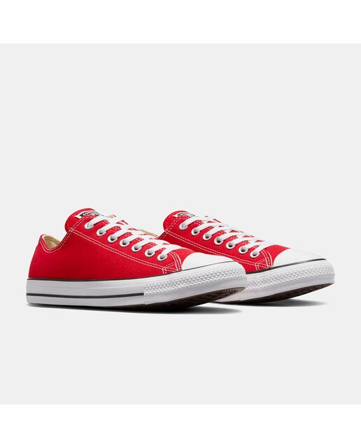 Sapatilhas baixas casual unissexo Chuck Taylor All Star em lona Converse Vermelho-5