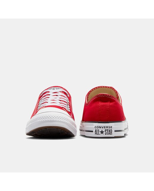 Sapatilhas baixas casual unissexo Chuck Taylor All Star em lona Converse Vermelho-6