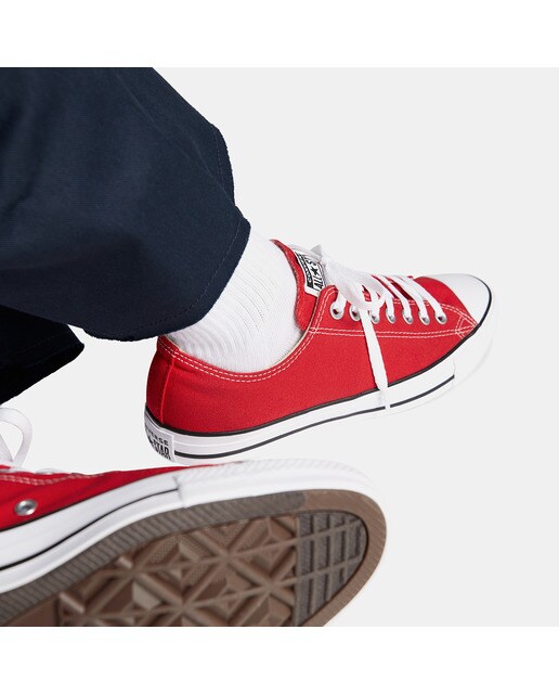 Sapatilhas baixas casual unissexo Chuck Taylor All Star em lona Converse Vermelho-10