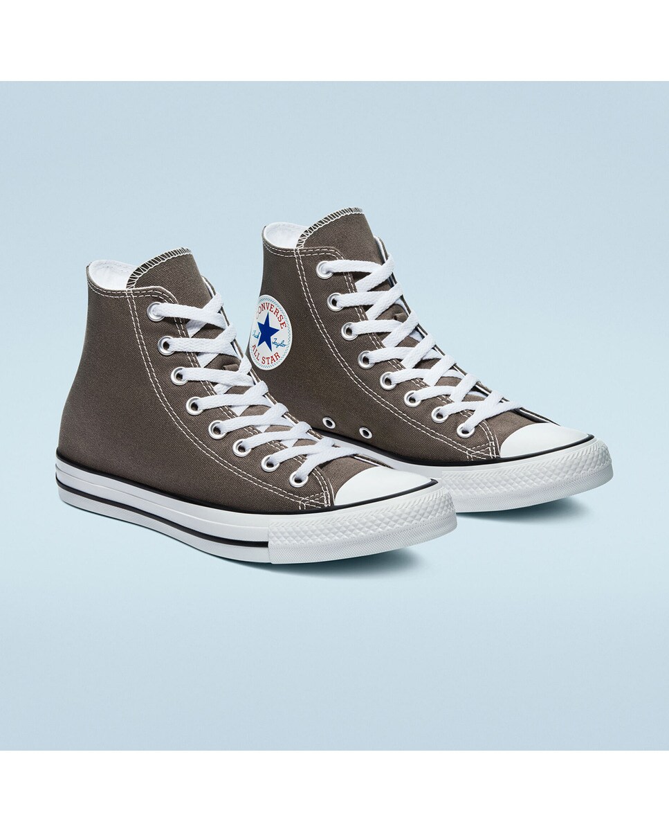 Zapatillas casual unisex Chuck Taylor All Star Alta Lona Converse - Gris oscuro Gris oscuro-2