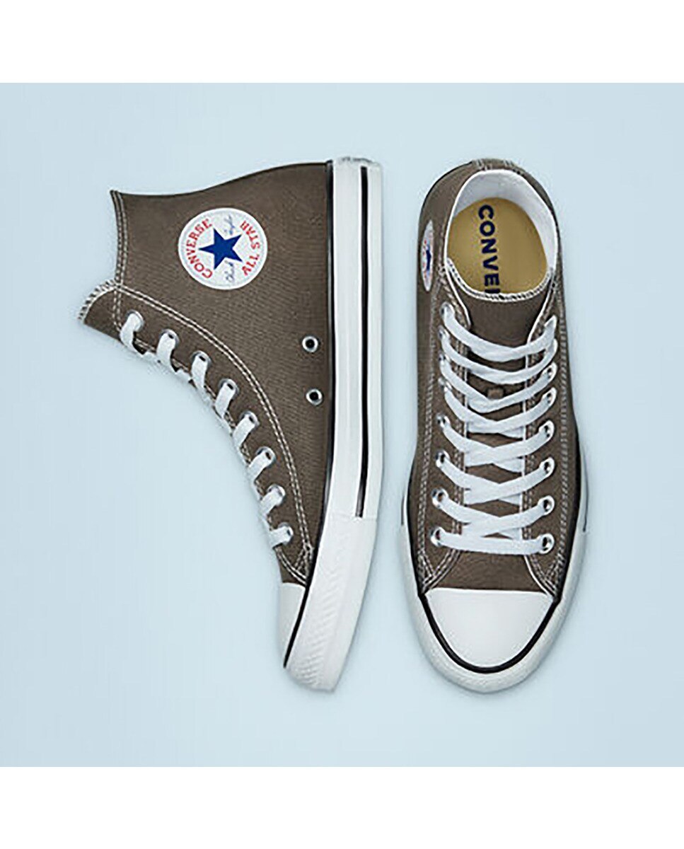 Zapatillas casual unisex Chuck Taylor All Star Alta Lona Converse - Gris oscuro Gris oscuro-3