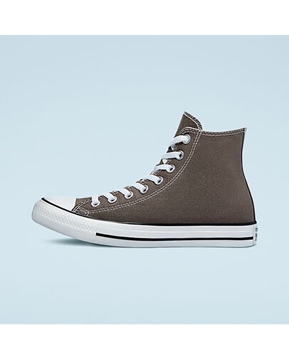 Zapatillas casual unisex Chuck Taylor All Star Alta Lona Converse - Gris oscuro Gris oscuro-4