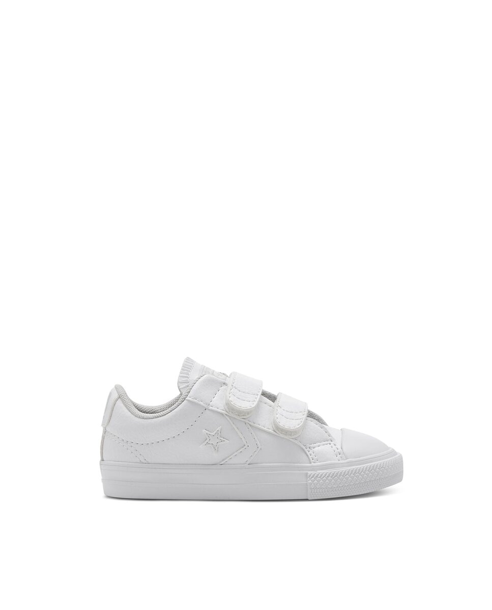 Sapatilhas casual de bebé/criança Star Player 2V em pele Converse Branco-1