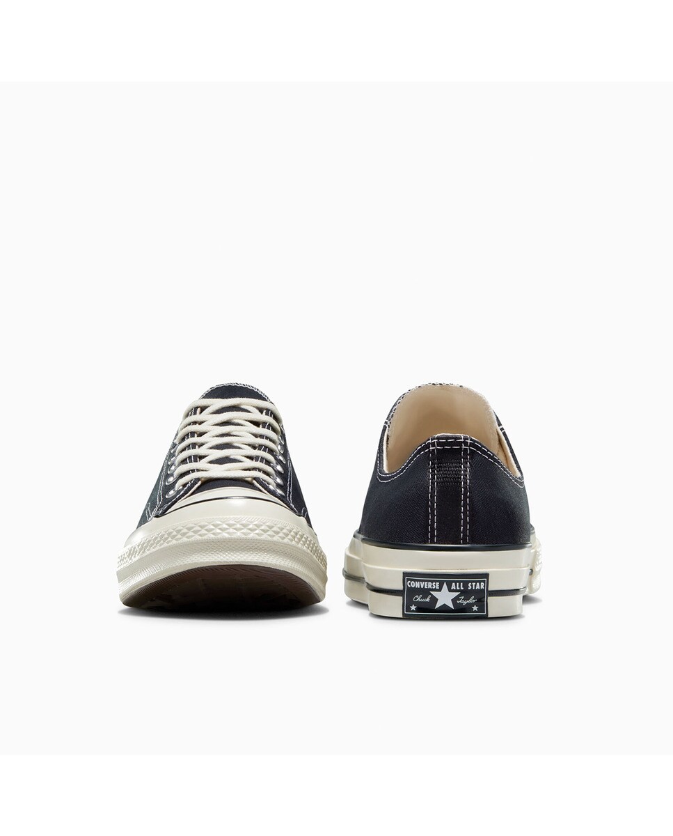 Sapatilhas baixas casual unissexo Chuck Taylor 70 de lona Converse Preto-5