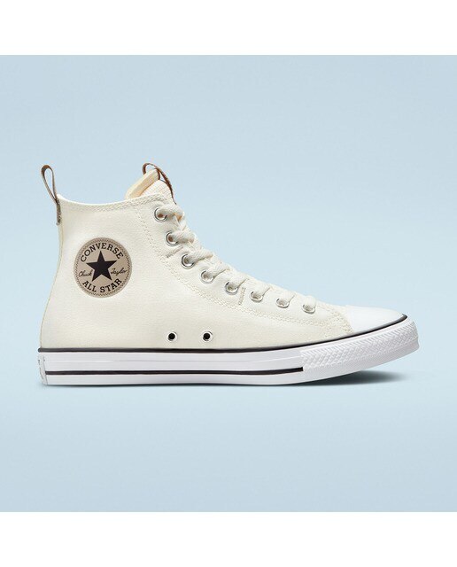Sapatilhas Casual Altas Unissexo Chuck Taylor All Star Branco-marfim-1