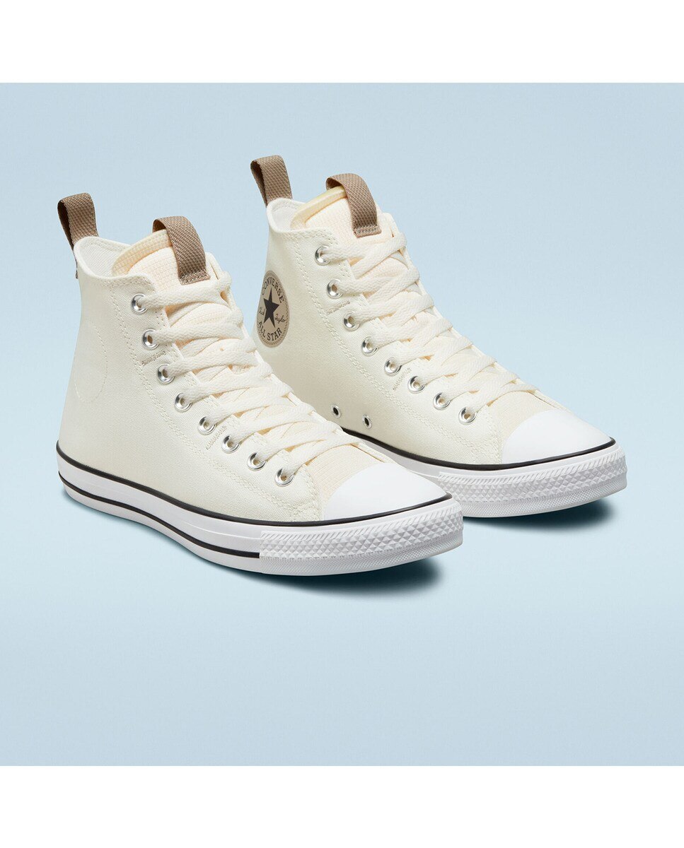 Sapatilhas Casual Altas Unissexo Chuck Taylor All Star Branco-marfim-2