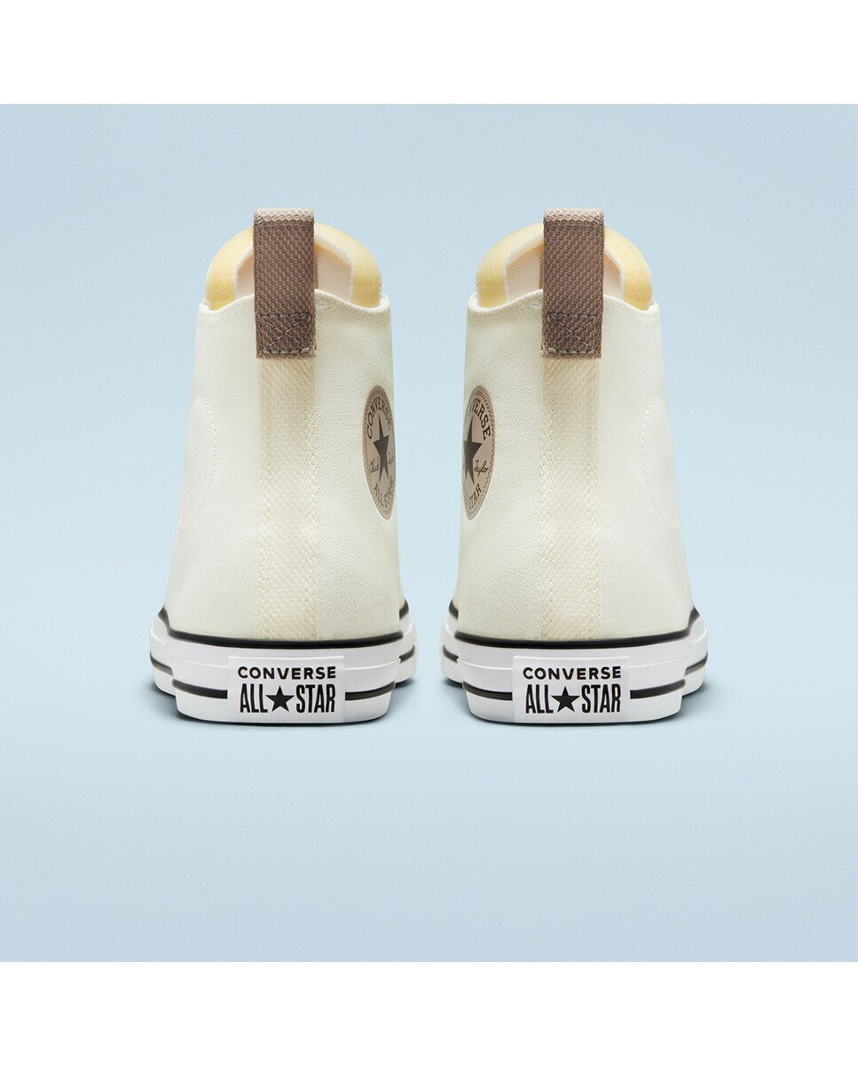 Sapatilhas Casual Altas Unissexo Chuck Taylor All Star Branco-marfim-5