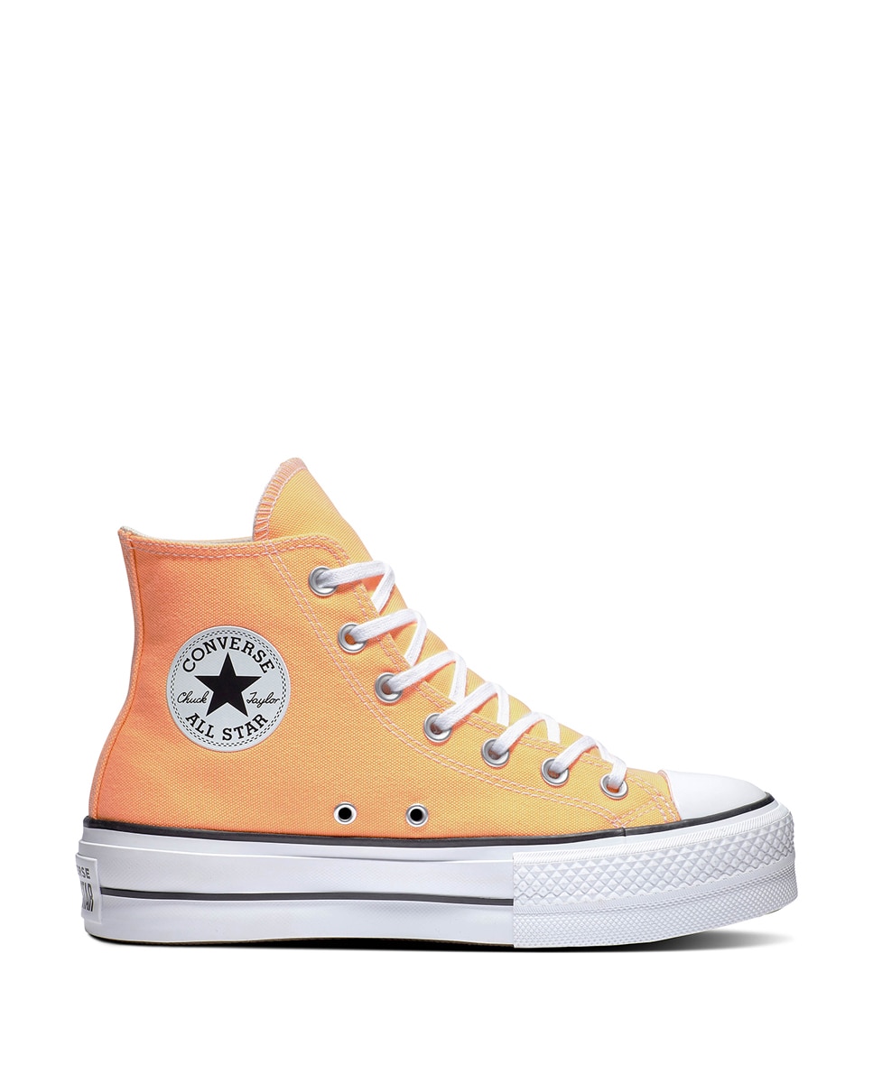 Sapatilhas Casual Altas de Mulher Chuck Taylor All Star Lift Platform Seasonal Color Pêssego-1