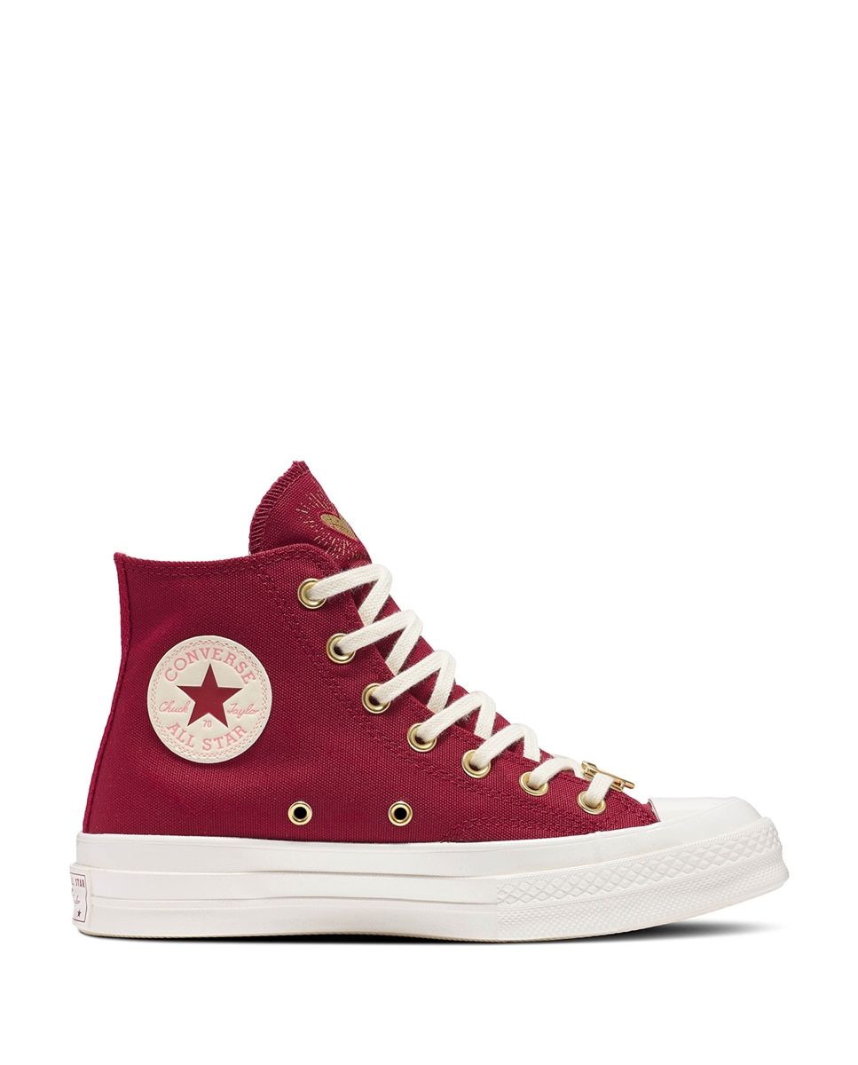 Sapatilhas Casual Altas de Mulher Chuck 70 Valentines Day Grená-1