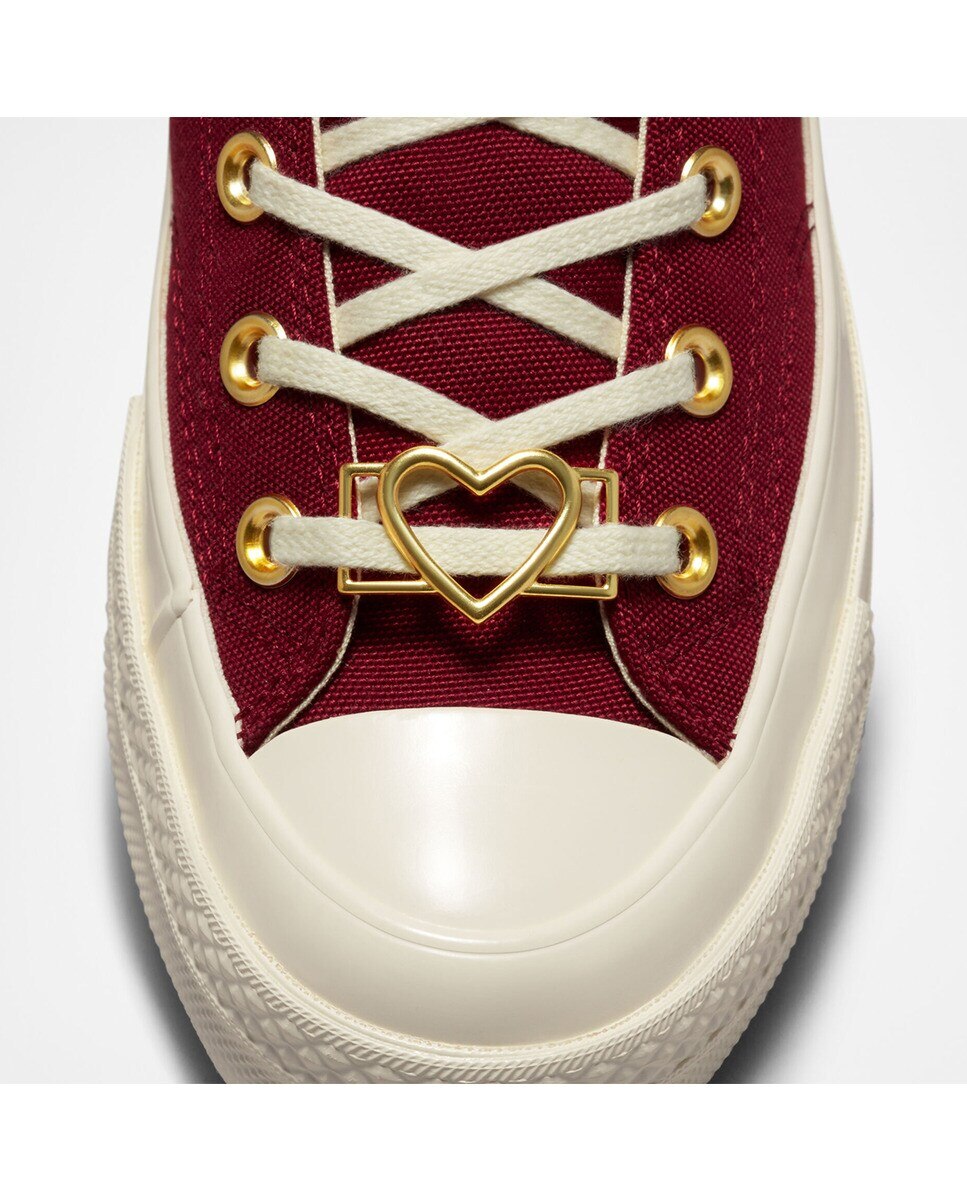 Sapatilhas Casual Altas de Mulher Chuck 70 Valentines Day Grená-8