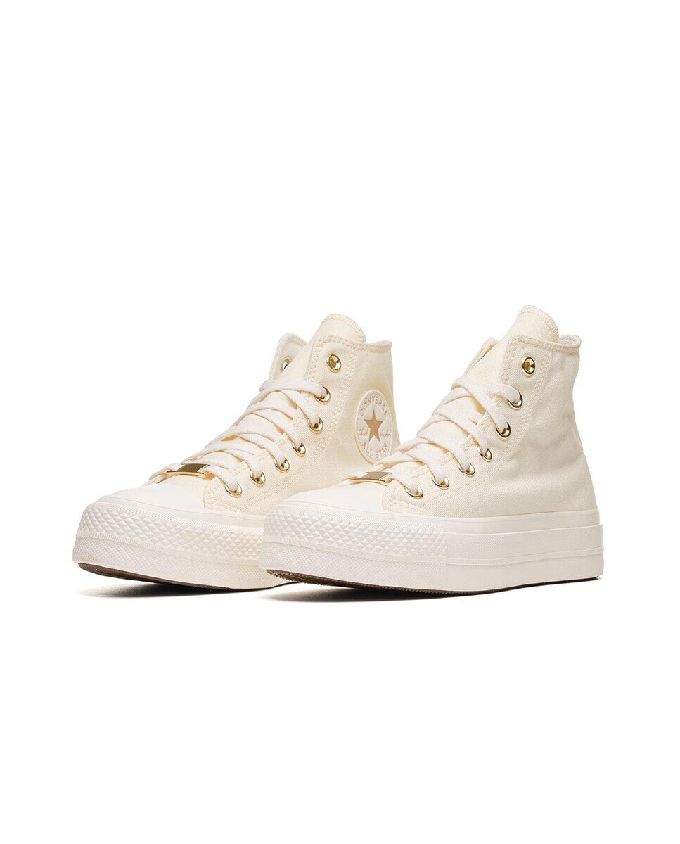 Sapatilhas Casual Altas de Mulher Chuck Taylor All Star Lift - Tonal Gold Osso-2