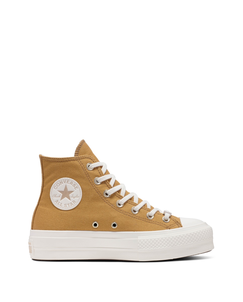 Sapatilhas Casual Altas de Mulher Chuck Taylor All Star Lift Platform - Tonal Gold Dourado-1