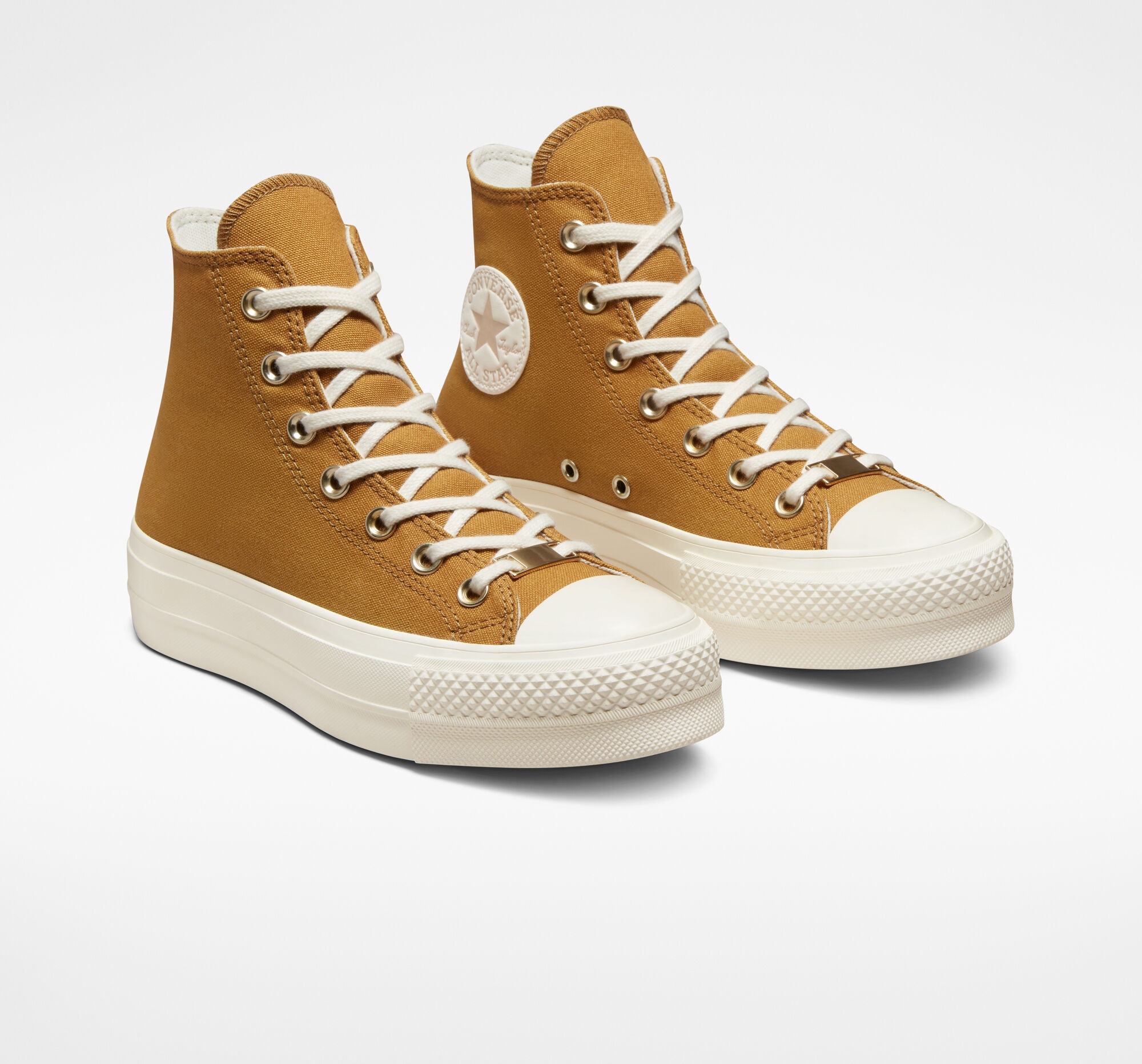 Sapatilhas Casual Altas de Mulher Chuck Taylor All Star Lift Platform - Tonal Gold Dourado-2