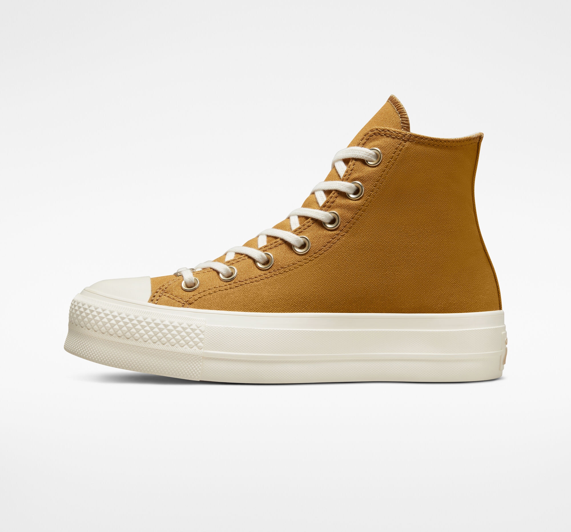 Sapatilhas Casual Altas de Mulher Chuck Taylor All Star Lift Platform - Tonal Gold Dourado-4