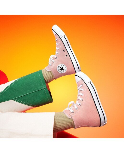 Sapatilhas Casual Altas Unissexo Chuck Taylor All Star Seasonal Color Rosa-7