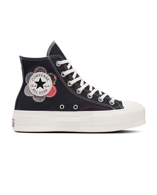 Sapatilhas Casual Altas de Mulher Chuck Taylor All Star Lift Platform Crafted Patchwork Estampado-1