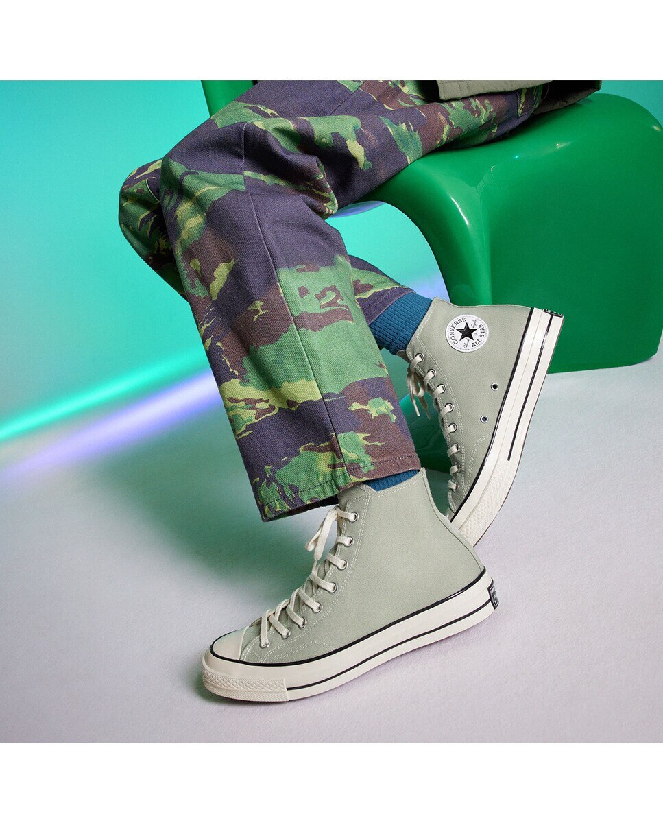 Sapatilhas Casual Altas Unissexo Chuck 70 Seasonal Color Verde-claro-7